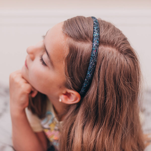 Thin Glitter Headband - Padded Hair Bands