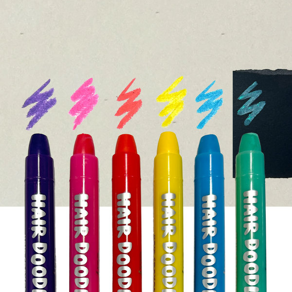 Hair Doodlers Hair Crayons Set of 6