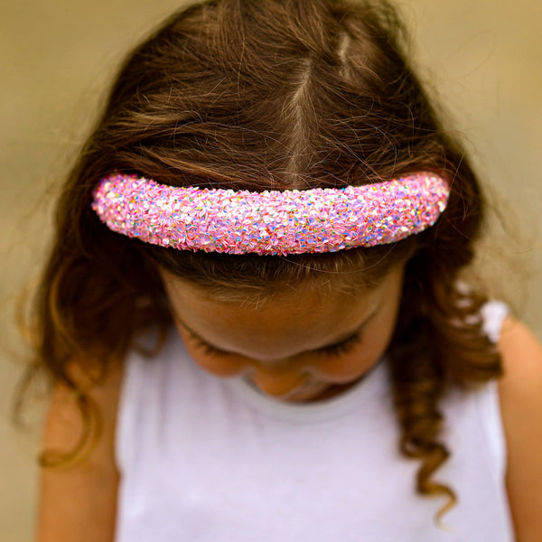 Kids Padded Headband - Chunky Sequin Hair Band