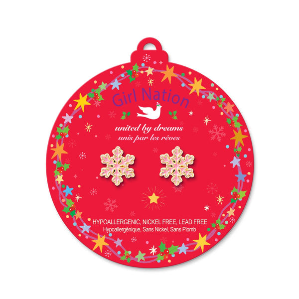 Snowflake Magic Earrings | Kids Studs