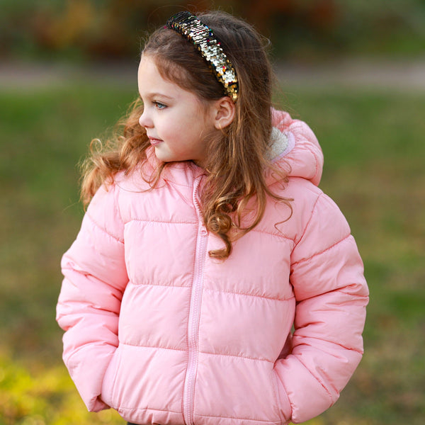 Reversible Sequin Headband - Kids Padded Hair Band