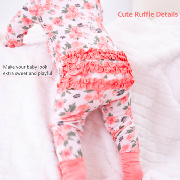 Pretty in Peony Bamboo Zip Romper