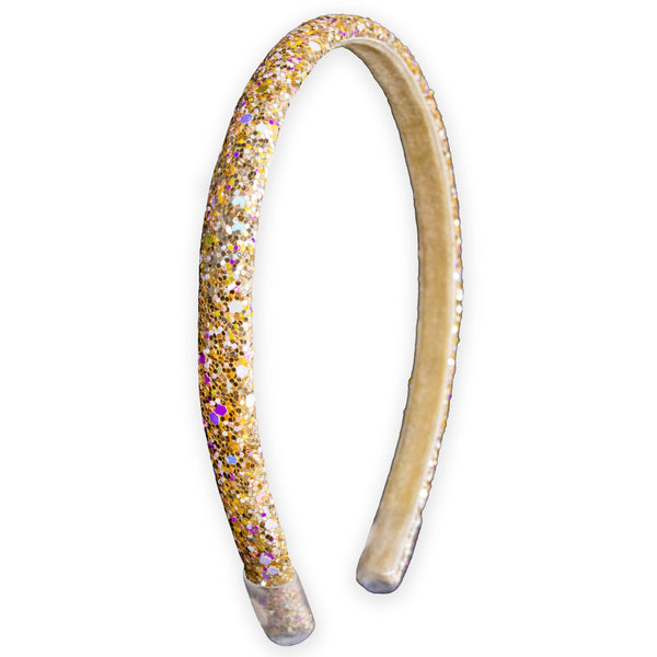 Thin Glitter Headband - Padded Hair Bands