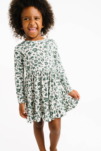 Earthy Floral Bamboo Dress