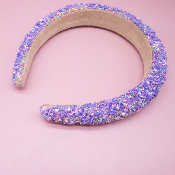 Kids Padded Headband - Chunky Sequin Hair Band