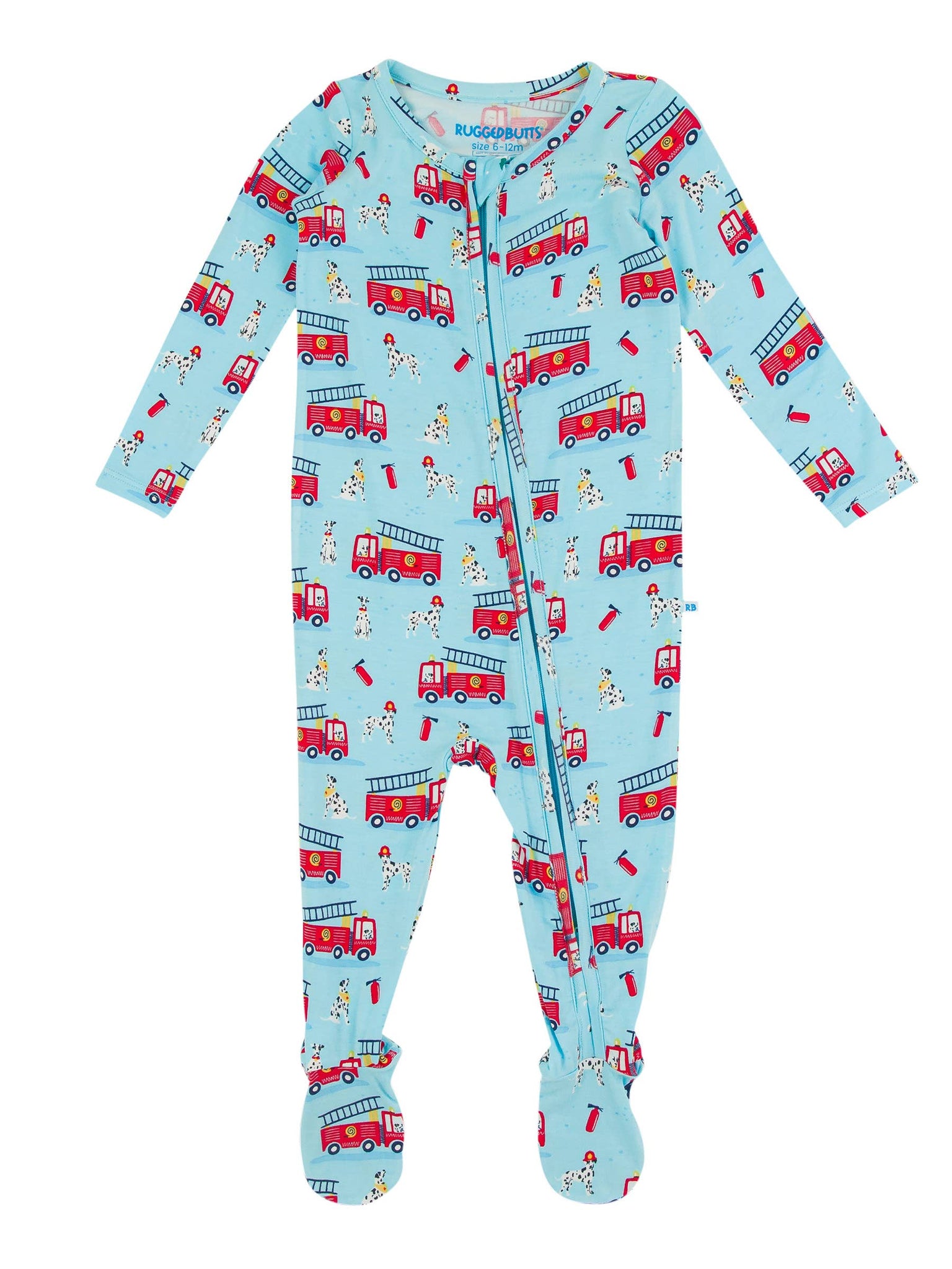 Baby Boys Paws To The Rescue Bamboo Viscose Footed One Piece Pajama