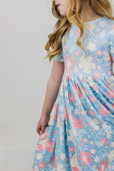 Flower Fairy Short Sleeved Twirl Dress