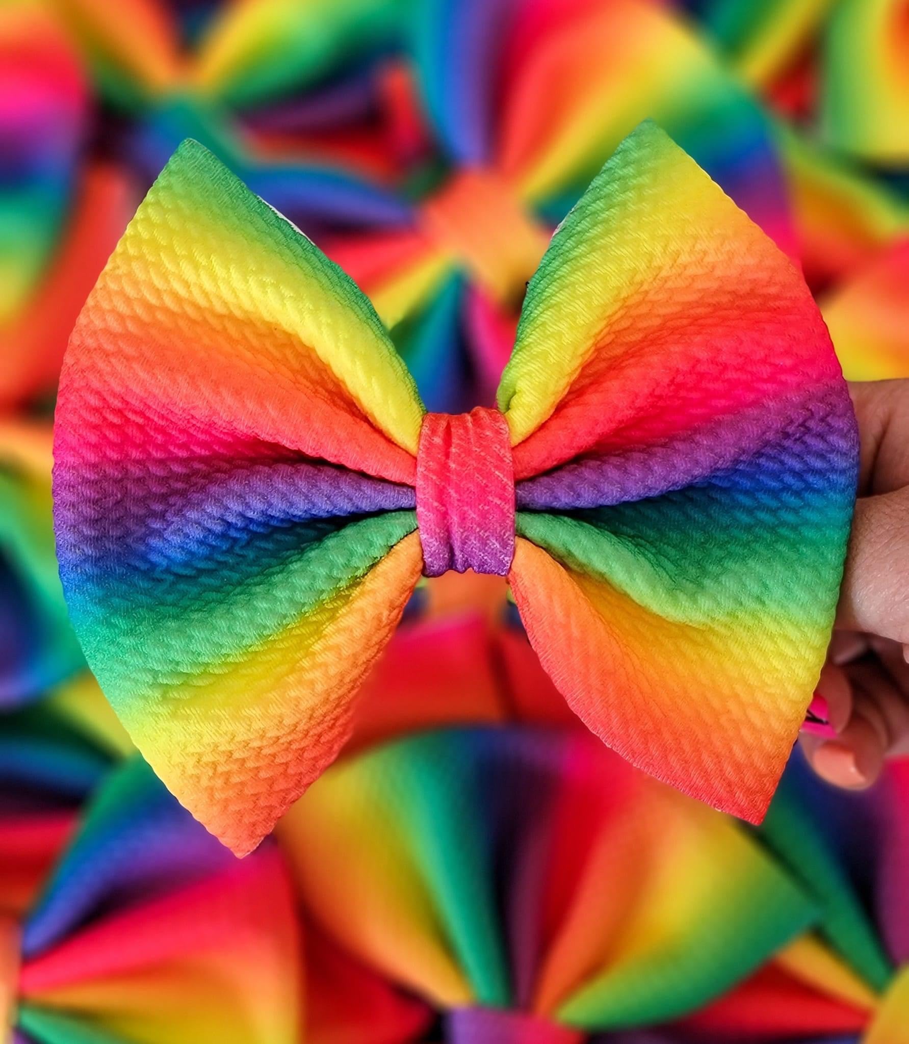 Rainbow Ombré Savannah Bow