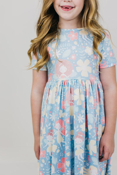 Flower Fairy Short Sleeved Twirl Dress