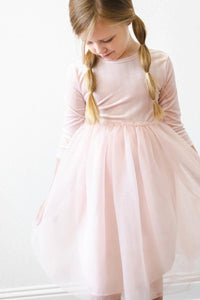 Pink Velvet Tutu Dress